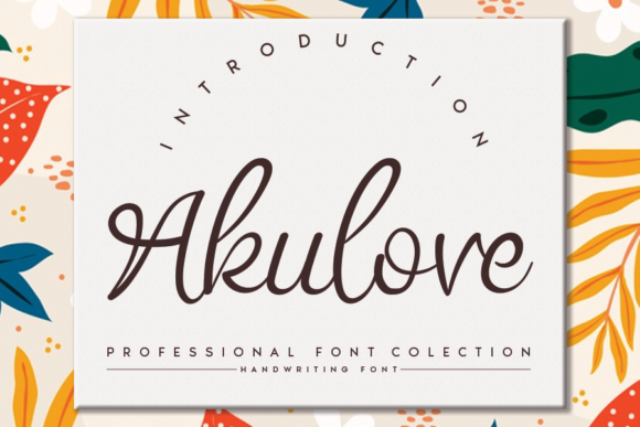 Akulove: A Charming Handwritten Font for Creative Projects