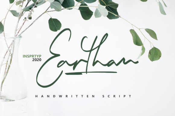 Discover Earthan: A Handwritten Font for Crafters