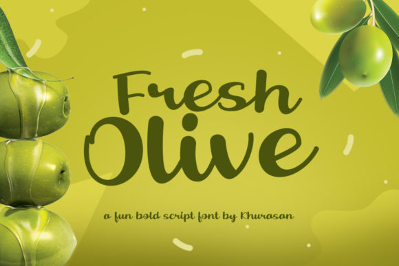 Discover Fresh Olive: A Handwritten Font for Creative Web Design