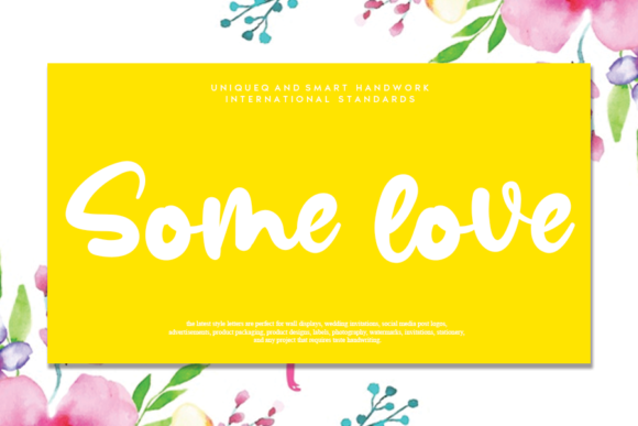 Discover Some Love: A Handwritten Font for Editorial Charm