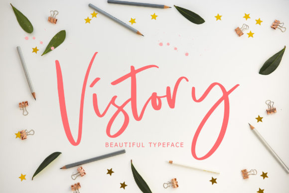 Discover the Charm of Vistory: A Handwritten Font for Makers