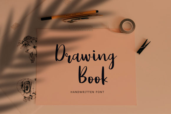 Discover the Elegance of Drawing Book: A Handwritten Font for Your Editorial Projects