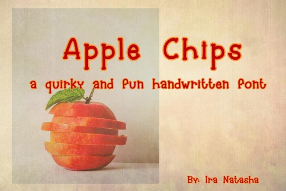 Enhance Your Brand with Apple Chips: A Friendly Handwritten Font