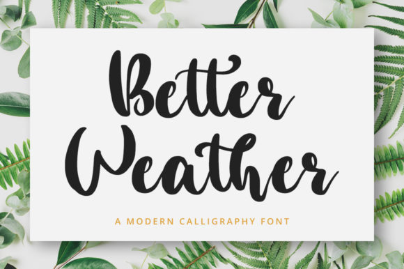 Enhance Your Brand with Better Weather Font