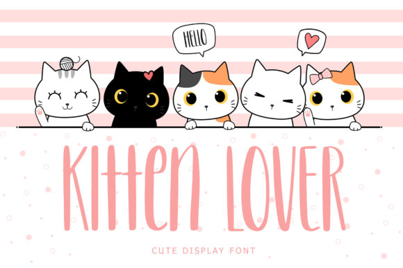 Enhance Your Brand with Kitten Lover: A Charming Display Font