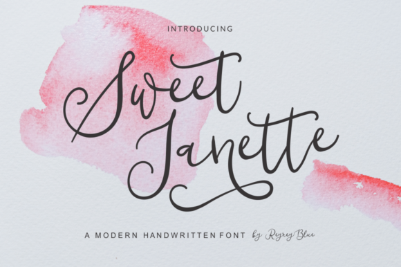 Enhance Your Editorial Design with Sweet Janette Font