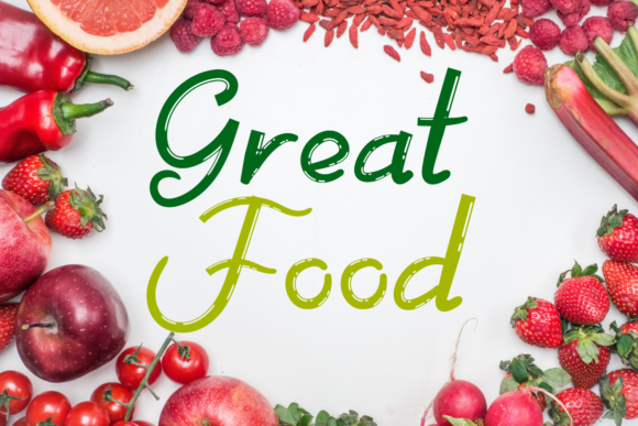 Great Food: A Handwritten Font for Elegant Web Design