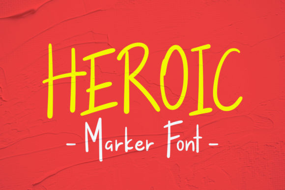 Heroic: A Playful Handwritten Font for Creative Branding