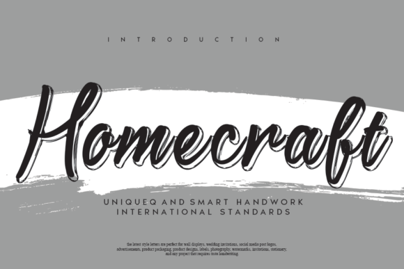 Homecraft: A Handwritten Font for Elegant Branding
