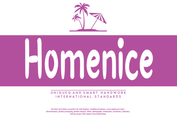 Homenice: A Sweet and Friendly Handwritten Font