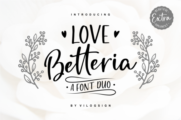 Love Betteria: A Versatile Script Font for Editorial Elegance