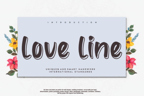 Love Line: A Handwritten Font for Polished Branding