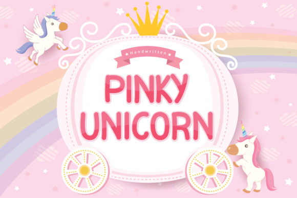 Pinky Unicorn: A Charming Handwritten Font for Crafters