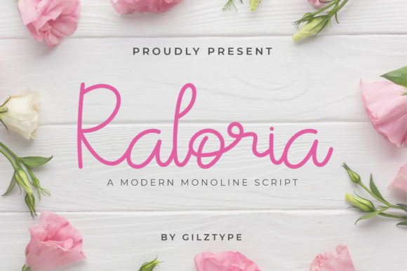 Raloria: A Script Amp Font for Modern Design