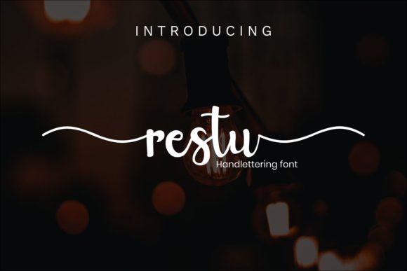 Restu: A Script Font for Elegant Editorial Design