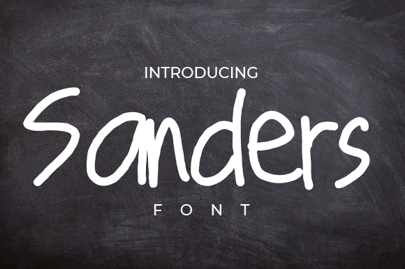 Sanders: A Handwritten Font for Elegant Branding